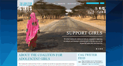 Desktop Screenshot of coalitionforadolescentgirls.org